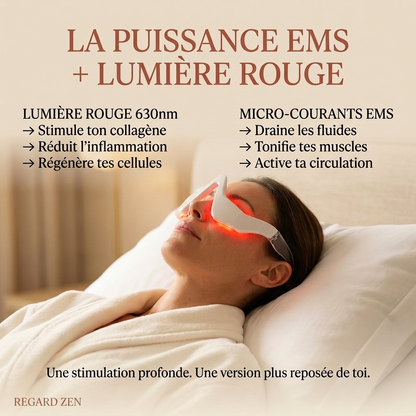 EyeLift® — Appareil Anti-Cernes EMS + Luminothérapie Rouge